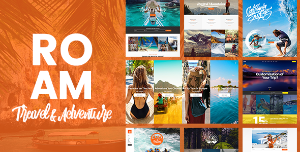 Roam v1.2 - шаблон WordPress, посвящённый туризму и путешествиям