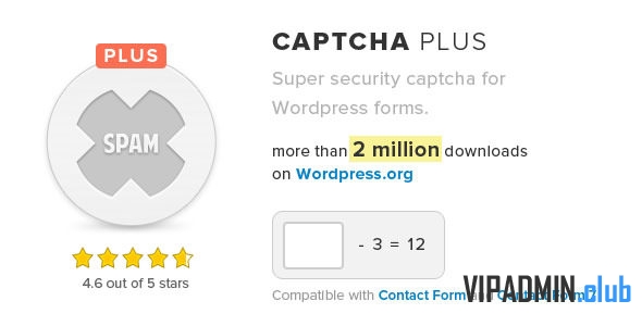 Captcha Plus v5.0.4 - супер-защита от спама WordPress