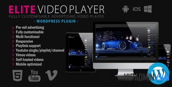 Elite Video Player v3.5 - WordPress плагин
