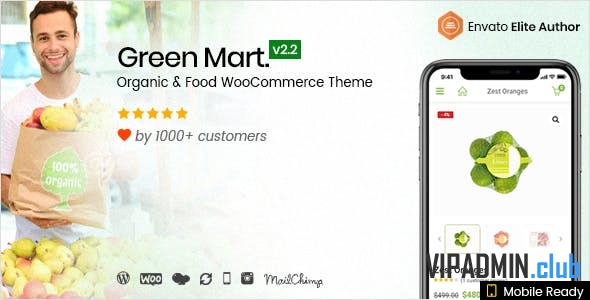 GreenMart v2.2.4 – WordPress Theme для органических продуктов и продуктов питания