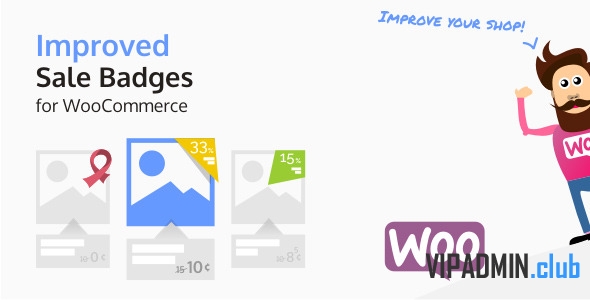 Improved Sale Badges for WooCommerce v3.4.0 - дополнительный набор бейджиков для WooCommerce