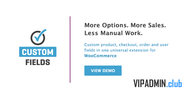 WooCommerce Custom Fields v2.3.1 - пользовательские поля WooCommerce