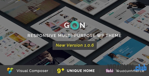 Gon 1.4.8 - премиум шаблон для Wordpress