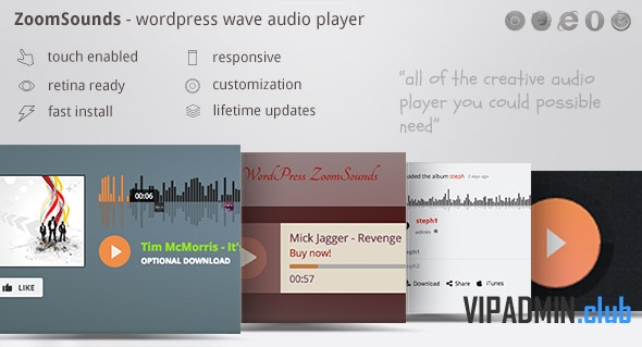 ZoomSounds v5.31 – WordPress Audio Player