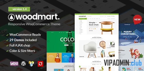 WoodMart v4.0.4 — шаблон интернет магазина для WordPress