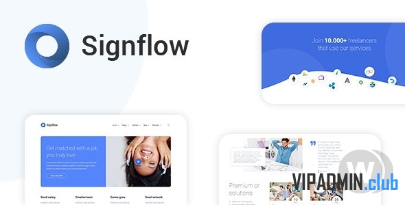 Signflow v1.4.7 - тема для стартапа WordPress