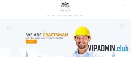 WT Craftsman. Шаблон строительный тематики для Joomla 3.