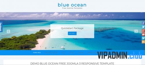 Blue Ocean. Суперский шаблон туристической тематики для сайтов на Joomla 3.