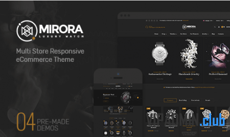 Mirora - шаблон магазина часов для OpenCart 3
