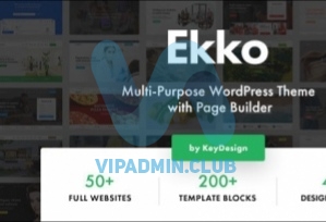 Ekko v1.8  - многоцелевая тема WordPress с конструктором страниц