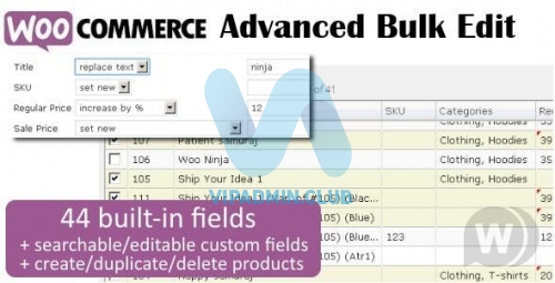 WooCommerce Advanced Bulk Edit v4.6.2 - массовое редактирование продуктов WooCommerce