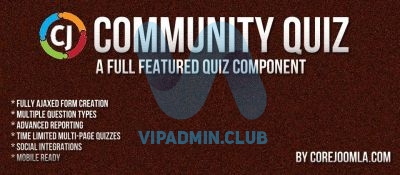 Community Quiz v4.5.1 - компонент тестов для joomla