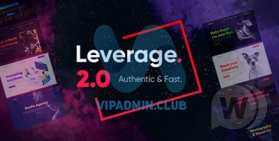 Leverage v2.0.4 - тема WordPress для креативного агентства и портфолио