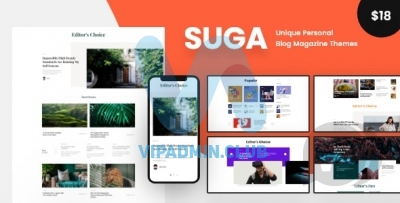 Suga v2.3.13 - тема для новостного портала WordPress