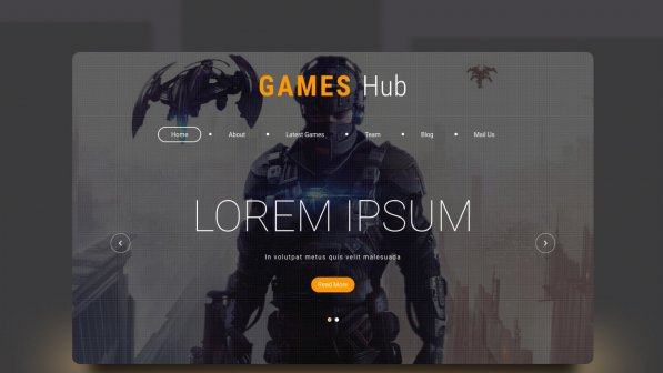 ИГРОВОЙ HTML ШАБЛОН — GAMES HUB