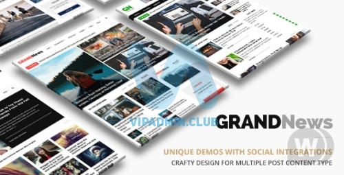 Grand News v3.4 NULLED | тема новостей WordPress