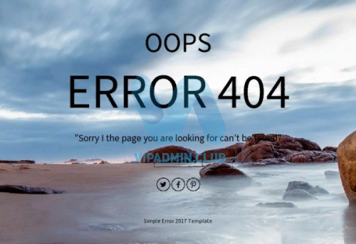 АДАПТИВНАЯ СТРАНИЦА ОШИБКИ 404 — SIMPLE ERROR