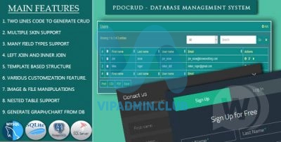 PDO Crud v4.8 NULLED - управление базой данных