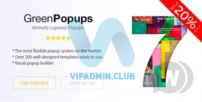 Green Popups v7.18 - всплывающие окна для WordPress