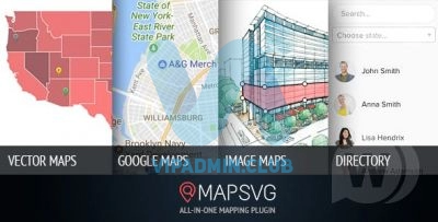 MapSVG v5.16.1 - плагин WordPress интерактивных карт