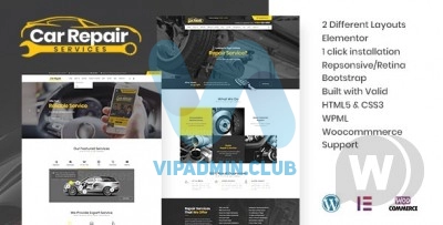 Car Repair Services v3.8 NULLED - услуги по ремонту автомобилей и автомеханики WordPress