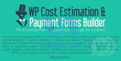 WP Cost Estimation & Payment Forms Builder v9.726  - калькулятор цен WordPress