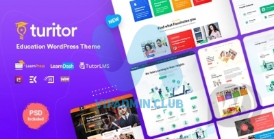 Turitor v1.3.3 - образовательная LMS тема WordPress