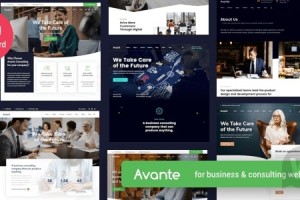 Avante v2.3.5 NULLED | бизнес консалтинг тема WordPress