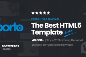 Porto HTML v9.1.0 - адаптивный HTML5 шаблон
