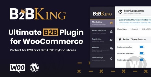 B2BKing v3.7.1 плагин WooCommerce для торговли