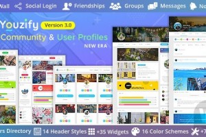 Youzify (formerly Youzer) v3.2.3 (+addons) – сообщества и профили пользователей WordPress