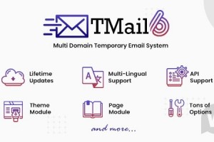 TMail v6.6.1 NULLED - скрипт временной почты с несколькими доменами