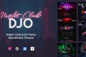 DJO v1.0.8 - ночной клуб и диджей WordPress тема