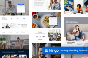 Kingo v2.4.1 NULLED - шаблон бронирования для малого бизнеса WordPress