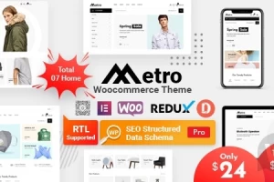 Metro v2.0 NULLED - минимальная тема WordPress для WooCommerce