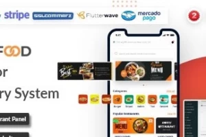 StackFood Multi Restaurant v5.0  - приложение доставки еды с админкой Laravel и панелью ресторана