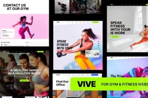 Vive v1.1 NULLED | фитнес-центр WordPress тема