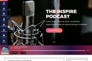 Audio Podcast Шаблон для WordPress