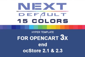 Шаблон Next Default 15-colors для opencart 3x \ ocStore 2.1 & 2,3 v 8.5.1