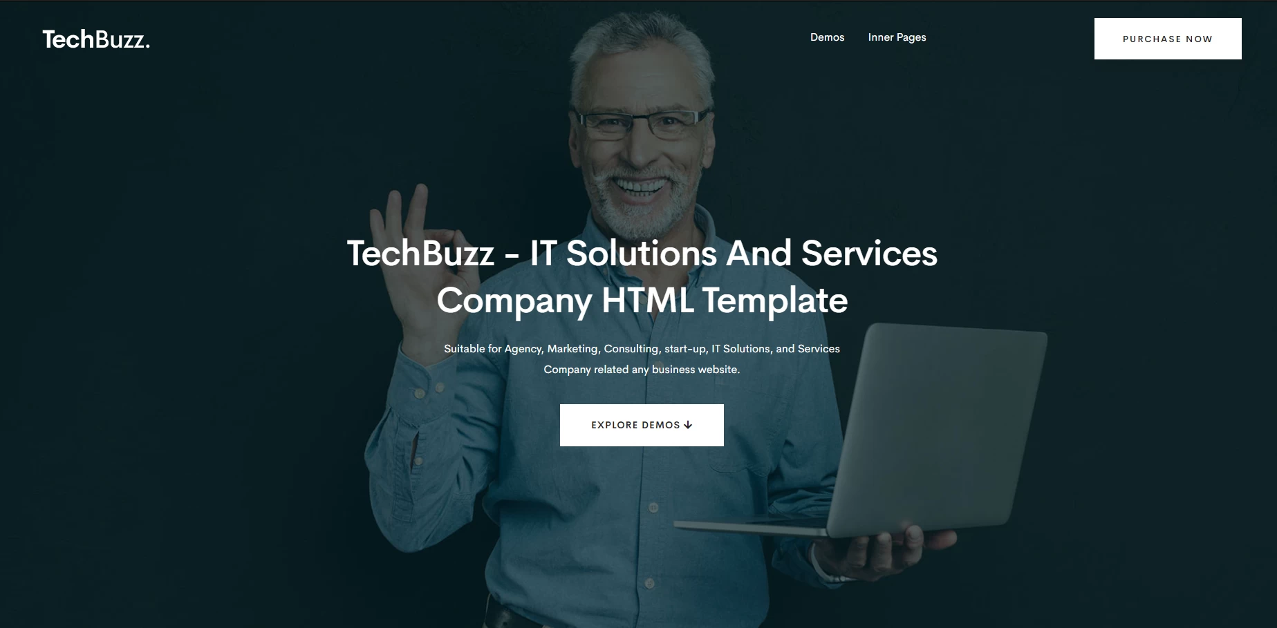 TechBuzz HTML шаблон с чистым дизайном