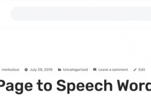 Speaker v3.3.6 NULLED - плагин перевода страницы в «речь» для WordPress