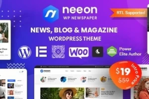 Neeon v1.4 NULLED - тема WordPress для новостного сайта