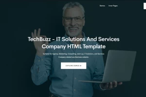 TechBuzz 1.0 - чистый дизайн HTML шаблон
