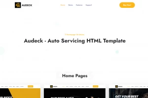 Audeck 1.1 - современный HTML-шаблон