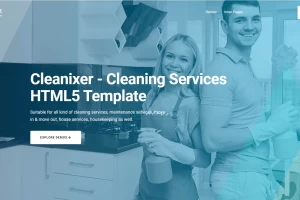 Cleanixer 1.0 - HTML шаблон для очистки веб-сайта