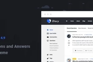 Discy v4.9  - шаблон вопросов и ответов для WordPress