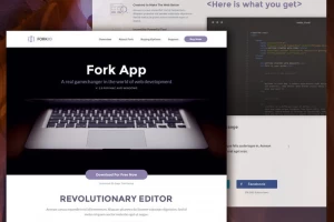 Forkio – HTML-шаблон лэндинговой страницы