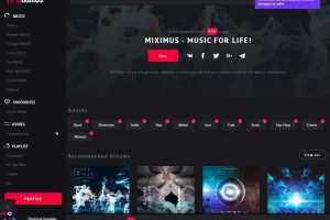 MixiMus - музыкальный шаблон (DLE)