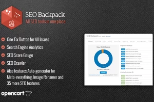 SEO Backpack - All SEO Tools in One Place - SEO инструменты для OpenCart 2.x/3.x/4.x
