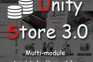 Unity Store 3.0 v2 - многомодульный c Фильтром адаптивный шаблон 3.0 и 2.3 для OpenCart